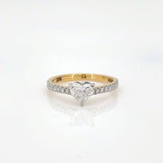 0.91 Carat Heart Shaped Engagement Ring