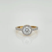1.47 Carat Halo Engagement Ring