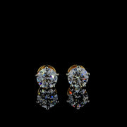 3.44 Carat Lab Grown Solitaire Ear Studs (1.72ct each)