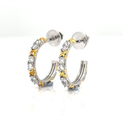 0.77 Carat Hoop Earrings