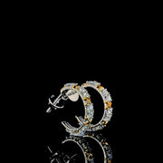 0.77 Carat Hoop Earrings