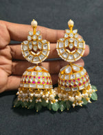 Load image into Gallery viewer, Kundan Earrings – Solid 925 Sterling Silver