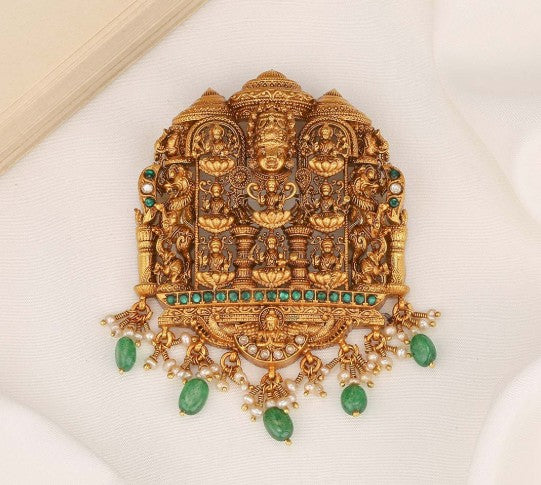 Temple Jewellery Pendant – Solid 925 Sterling Silver 80 Grams
