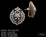 Load image into Gallery viewer, Regal Stud Earrings – 925 Silver with AAA Cubic Zirconia
