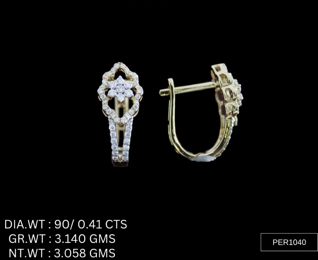 Hoop Earrings – 925 Silver with AAA Cubic Zirconia