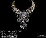 Load image into Gallery viewer, Ethnic Cascade Necklace – 925 Silver with AAA Cubic Zirconia