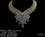 Load image into Gallery viewer, Statement Necklace – 925 Silver with AAA Cubic Zirconia