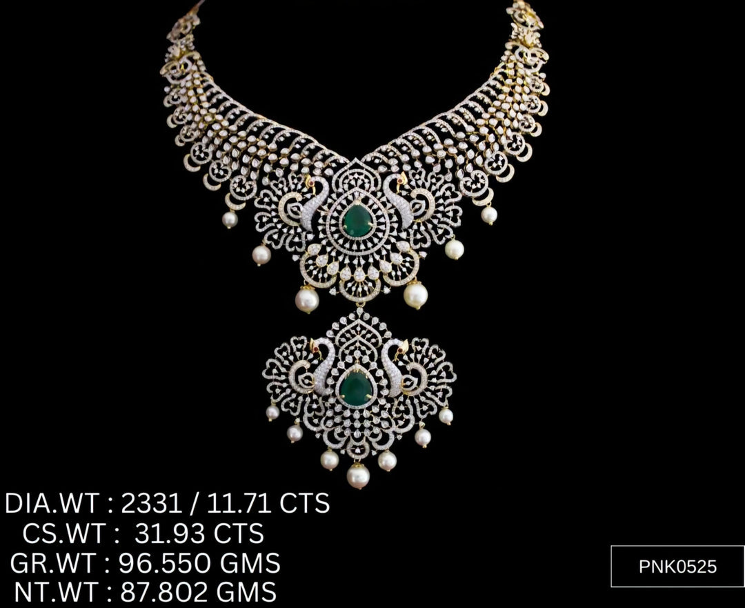Statement Choker Necklace – 925 Silver with AAA Cubic Zirconia