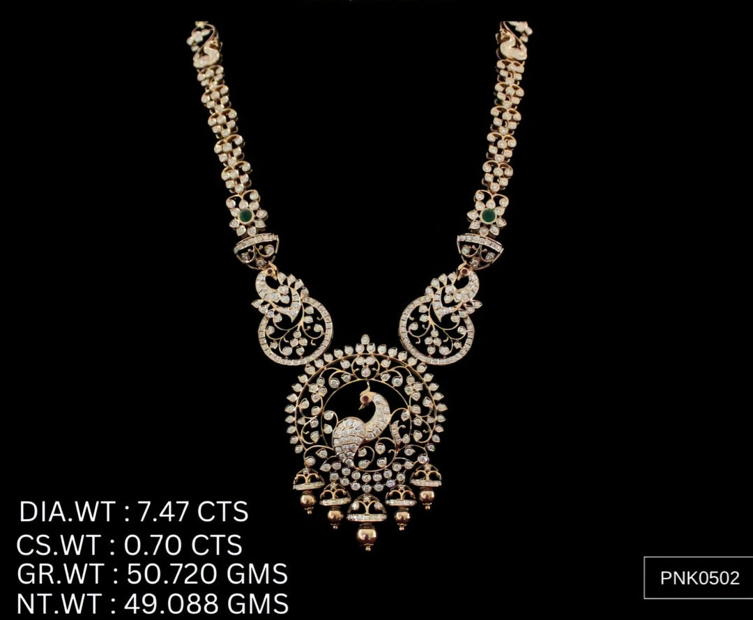 Statement Necklace – 925 Silver with AAA Cubic Zirconia