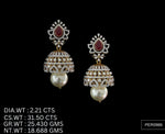Load image into Gallery viewer, Ruby Stud Earrings – 925 Silver with AAA Cubic Zirconia