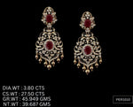 Load image into Gallery viewer, Ruby Stud Earrings – 925 Silver with AAA Cubic Zirconia