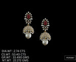 Load image into Gallery viewer, Ruby Stud Earrings – 925 Silver with AAA Cubic Zirconia