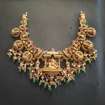 Load image into Gallery viewer, Temple Jewellery Lakshmi – Solid 925 Sterling Silver Necklace 200 Grams