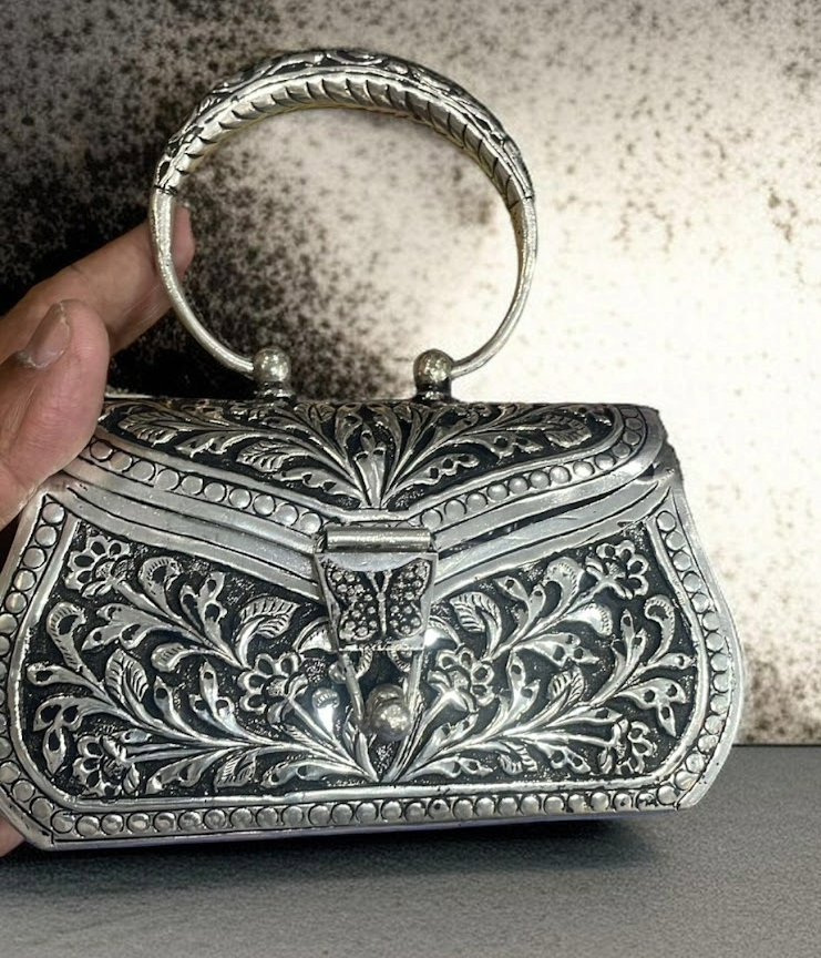 Silver Handbag – Solid 925 Sterling Silver 288 Gram