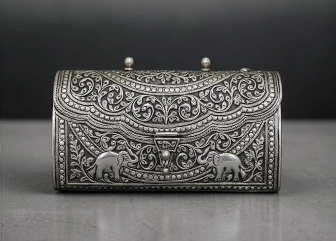 Silver Handbag – Solid 925 Sterling Silver 411 Gram