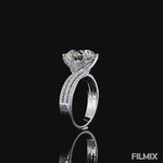 Load and play video in Gallery viewer, 4 Carat Round Engagement Ring
