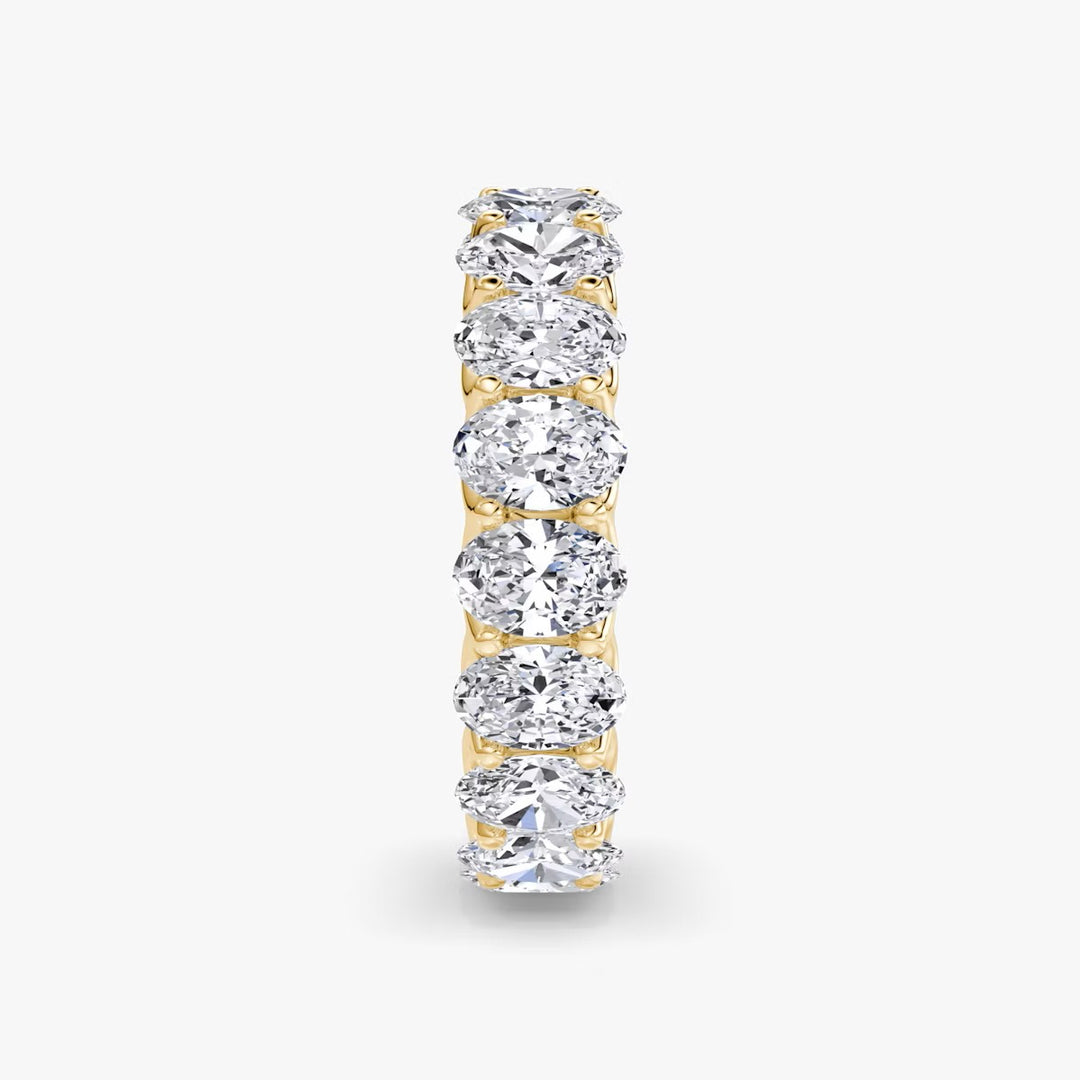 2.5 Carat Oval Eternity Band