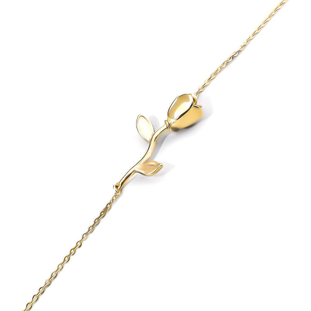 Emma Silver Rose Bracelet