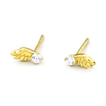 Load image into Gallery viewer, Lia Silver Wings Earrings

