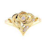 Load image into Gallery viewer, Molly Silver Rose Ring
