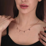 Load image into Gallery viewer, Ekiya Silver Back Diamond Personalized Name Necklace

