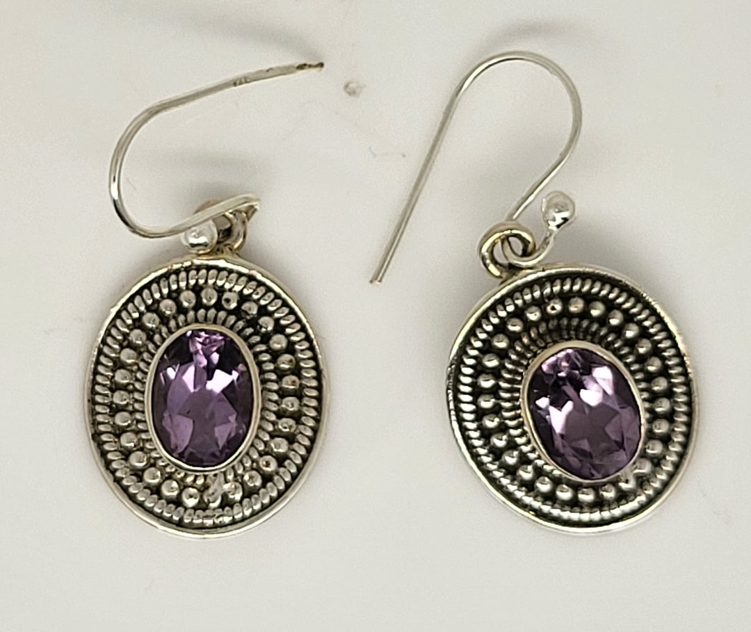 Amethyst 925 Sterling Silver Earrings