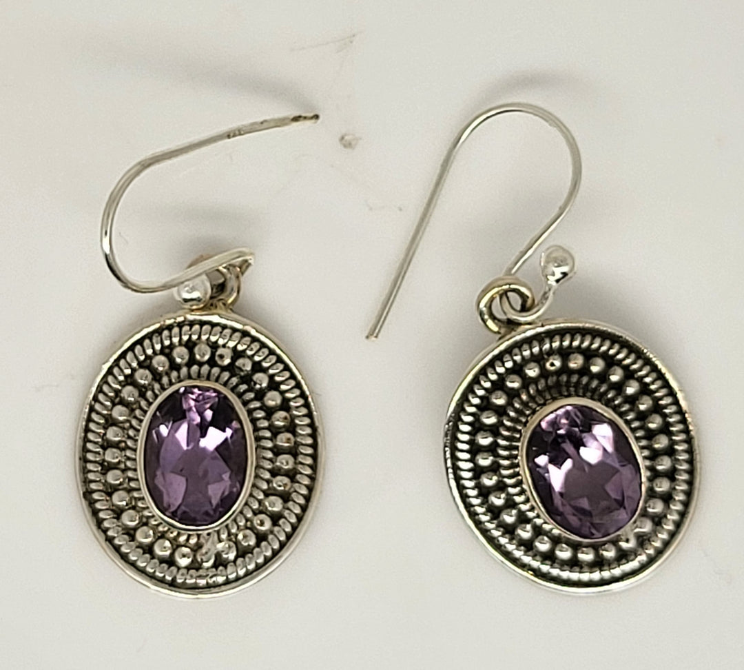 Amethyst 925 Sterling Silver Earrings