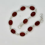 Load image into Gallery viewer, 925 Sterling Silver Garnet Bracelet
