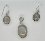 Load image into Gallery viewer, Smoky Quartz 925 Sterling Silver Pendant and Earrings Set
