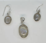 Load image into Gallery viewer, Smoky Quartz 925 Sterling Silver Pendant and Earrings Set
