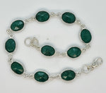 Load image into Gallery viewer, 925 Sterling Silver Green Kyanite Bracelet
