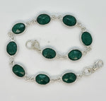 Load image into Gallery viewer, 925 Sterling Silver Green Kyanite Bracelet
