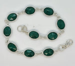 Load image into Gallery viewer, 925 Sterling Silver Green Kyanite Bracelet
