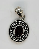 Load image into Gallery viewer, Red Garnet 925 Sterling Silver Pendant
