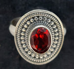 Load image into Gallery viewer, Red Garnet Ring - 925 Sterling Silver
