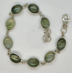 Load image into Gallery viewer, 925 Sterling Silver Green Quartz Bracelet
