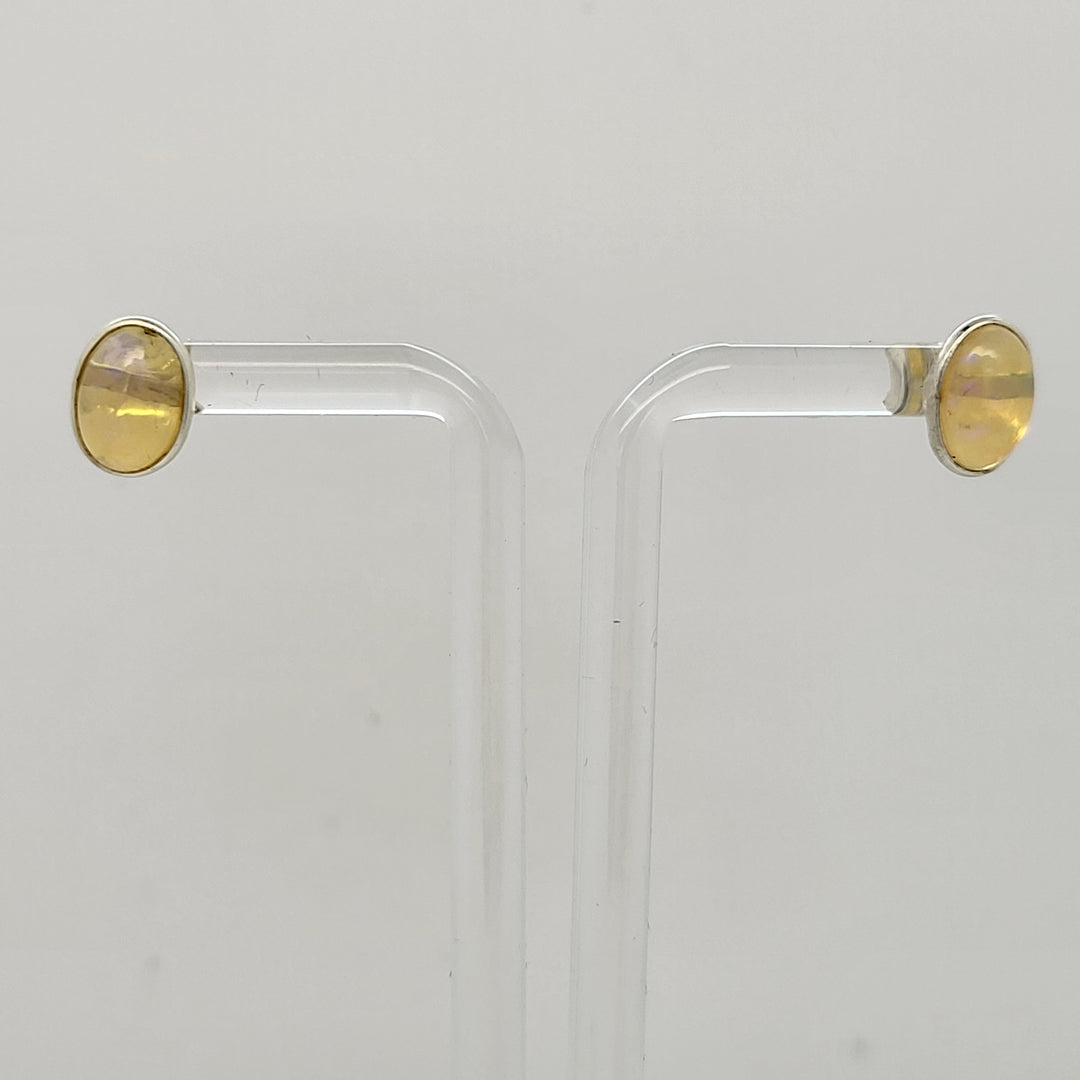 925 Sterling Silver Opal Earrings