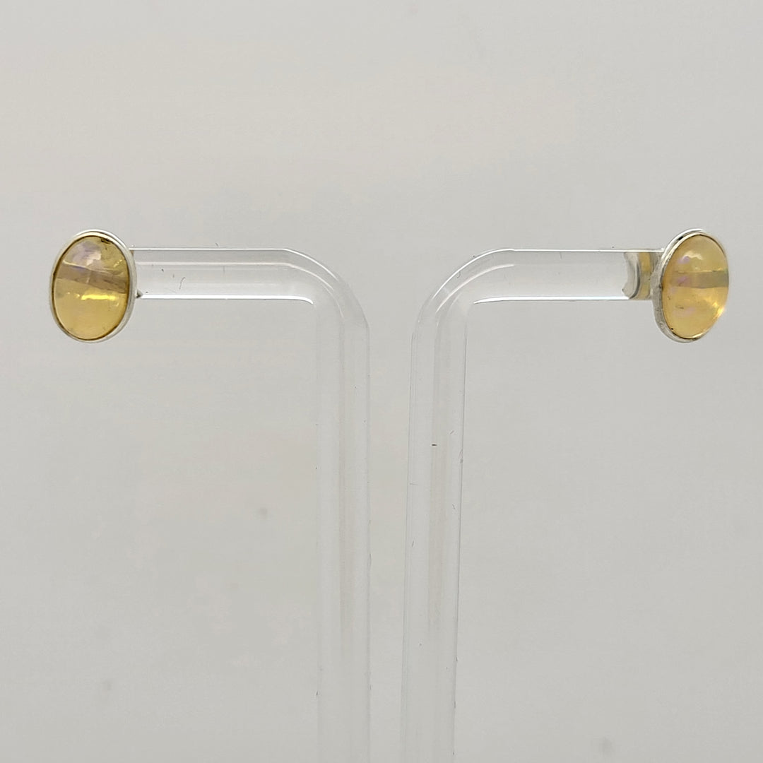 925 Sterling Silver Opal Earrings