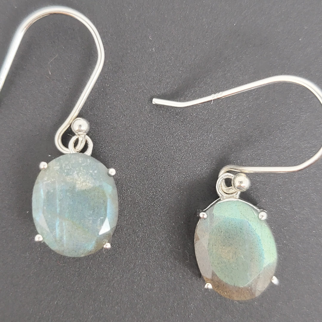 Labradorite 925 Sterling Silver Earrings