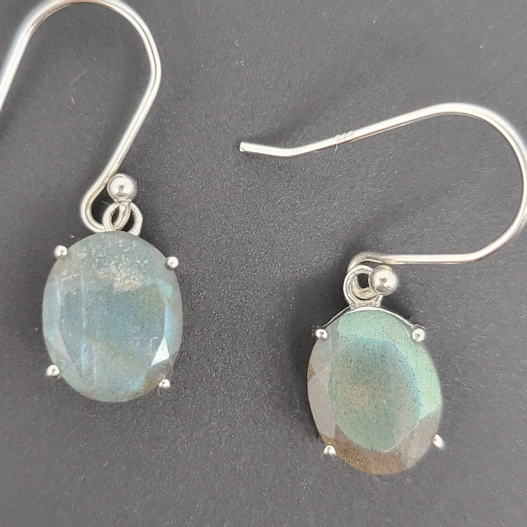 Labradorite 925 Sterling Silver Earrings