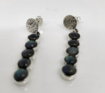 Load image into Gallery viewer, Labradorite 925 Sterling Silver Earrings
