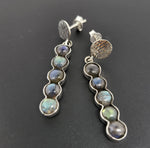 Load image into Gallery viewer, Labradorite 925 Sterling Silver Earrings
