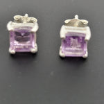 Load image into Gallery viewer, Amethyst 925 Sterling Silver Earrings

