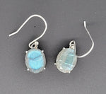 Load image into Gallery viewer, Labradorite 925 Sterling Silver Earrings
