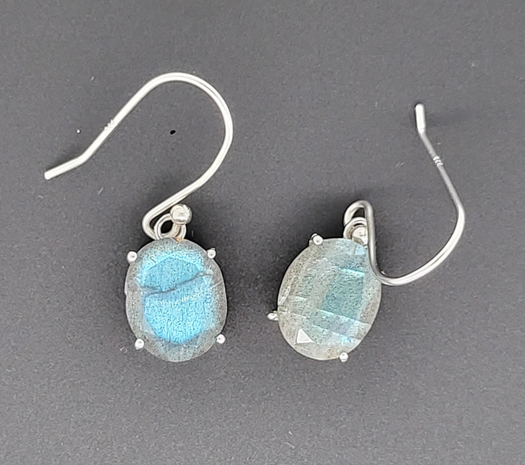Labradorite 925 Sterling Silver Earrings