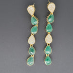 Load image into Gallery viewer, Emerald 925 Sterling Silver Earrings
