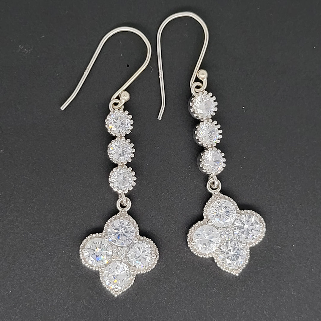 AAA Rated Cubic Zirconia 925 Sterling Silver Earrings