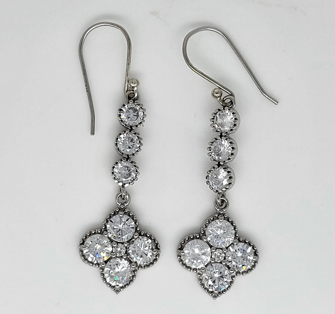 AAA Rated Cubic Zirconia 925 Sterling Silver Earrings