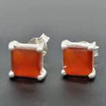 Load image into Gallery viewer, Coral 925 Sterling Silver Earrings
