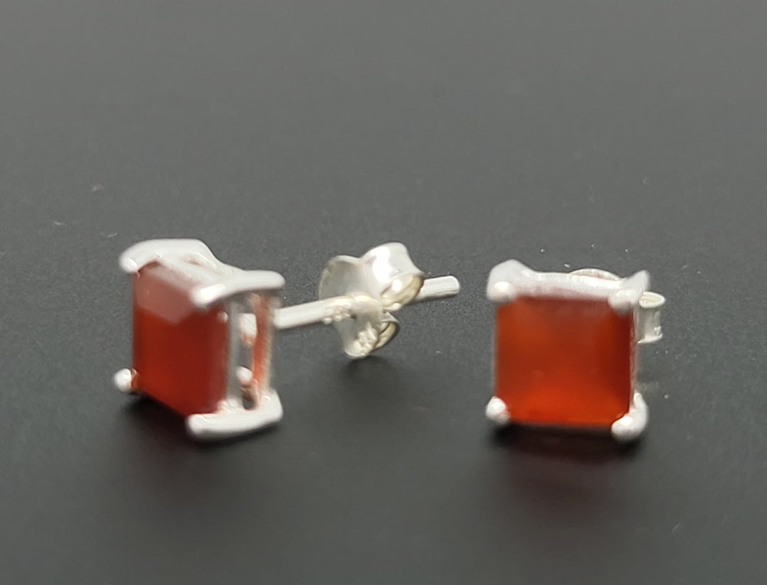 Coral 925 Sterling Silver Earrings
